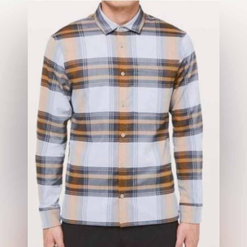 LULULEMON Men’s Masons Peak Flannel Long Sleeve - Medium. LIKE NEW CONDITION.